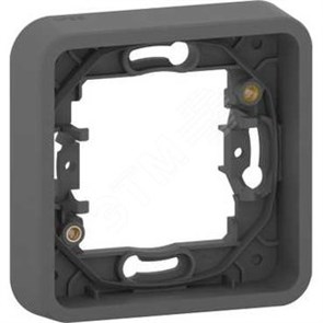MUR34107 Mureva S Рамка 1 пост без винтов, антрацит, IP55 (уп.10шт.) Schneider Electric MUR34107