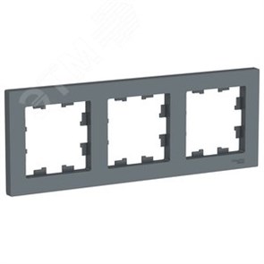 ATN000703 Atlasdesign Рамка 3 поста универсальная, грифель (уп.10шт.) Systeme Electric (Россия) ATN000703