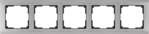 WL02-Frame-05 Metallic Рамка на 5 постов, глянцевый никель (уп.5шт.) WERKEL a030790