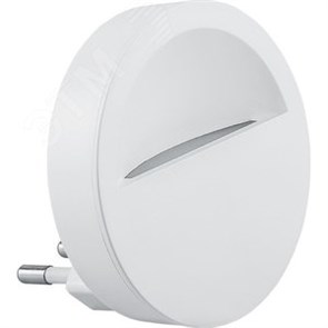 41020 FN1121 Светильник-ночник 0,45W 230V круг, белый (уп.10шт.) FERON (Китай) 41020
