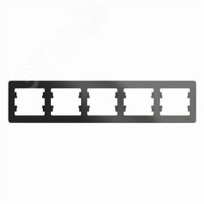 GSL000705 Glossa Рамка горизонтальная 5 постов, антрацит (уп.5шт) Schneider Electric GSL000705