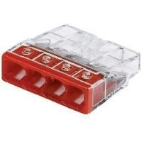 2273-244 Клемма монтажная 4x0,5-2,5мм² (медь+алюминий) с конт. пастой "Alu-Plus" (уп.100шт.) WAGO (Германия) 2273-244
