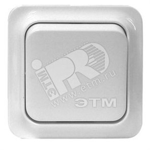 LEX1834521STR Quick ELJO ПЕРЕКЛЮЧАТЕЛЬ 1 КЛАВИША, БЕЛЫЙ (СХ.6) (уп.10шт.) Schneider Electric LEX1834521STR