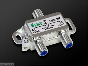 LVS-2P Делитель (Краб) ТВx2 под F разьем 5-2300МГц LANS LANS LVS 2P