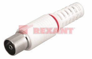 FD 05-2043 Разъем гнездо TV без пайки Белый (уп.100/1000шт.) REXANT FD 05-2043