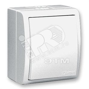1594101-030 S15 Выключатель одноклавишный, IP54, 10А 250В, винтовой зажим, S15A, белый (уп.10шт.) Simon Electric 1594101-030