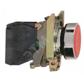 XB4BA42 Кнопка красная без фиксации Ø22мм 1НЗ (уп.5шт.) Schneider Electric XB4BA42