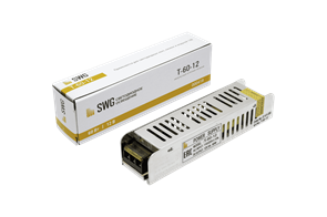 T-60-12 узкий Блок питания 60W 12V, 160х40х30 IP20 SWG 000418