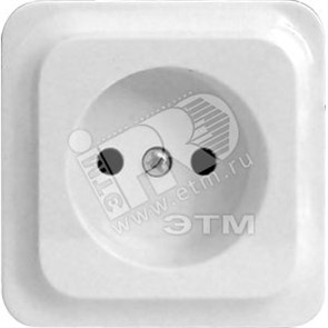 LEX1834606STR Quick ELJO РОЗЕТКА ОДИНАРНАЯ Б/З, БЕЗ ШТОРОК, БЕЛАЯ (уп.10шт.) Schneider Electric LEX1834606STR