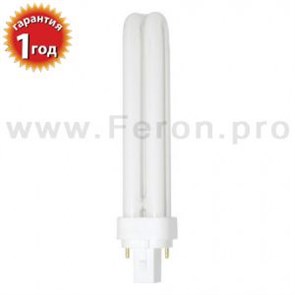 04282 лампа Feron EST 3 2U/T4 2P 18W  G24 6400К (уп. 1/25/100шт.) 675715