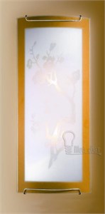 1647 FBK11 059 желт/хром Бра Е14 2*60W SAKURA 675789