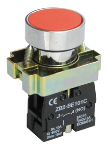 BBT60-BA-K04 Кнопка управления LAY5-BA41 без подсветки красная 1з (уп.20шт.) IEK® BBT60-BA-K04
