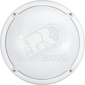 71623 OBL-R1-12-4K-WH-IP65-LED-SNRV Светильник св/д ДБП-12w с оптико-акустическим датчиком 4000K 900Лм круглый IP65 белый (уп.24шт.) ОНЛАЙТ (Россия) 71623 OBL-R1-12-4K-WH-IP65-LED-SNRV