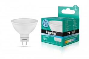 LED5-S108/845/GU5.3 Светодиодная лампа 5Вт 220B (уп.10/100шт.) Camelion LED5-S108/845/GU5.3