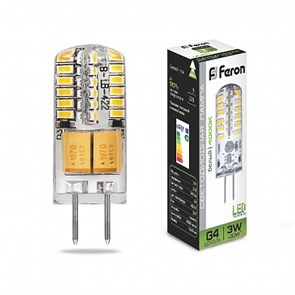 25532 LB-422 48LED(3W) 12V G4 4000K Лампа светодиодная (уп.10/1000шт.) FERON 25532