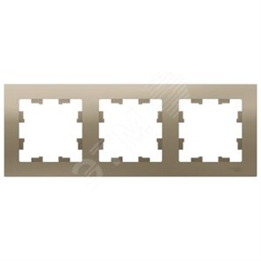 ATN000503 AtlasDesign Рамка 3 поста универсальная, шампань (уп.5шт.) Systeme Electric (Россия) ATN000503