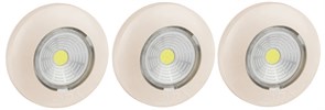 SB-505 SB-505 Фонарь NEW пушлайт "Аврора" [COB, 3xAAA, слон. кость, 3шт в кор] ЭРА Б0031044