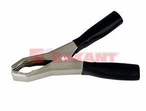FD 16-0018-9/FD 16-0018 Зажим "крокодил" 50А 98мм (уп.50шт. (25шт. красных и 25шт. черных)/500шт.)) REXANT FD 16-0018-9