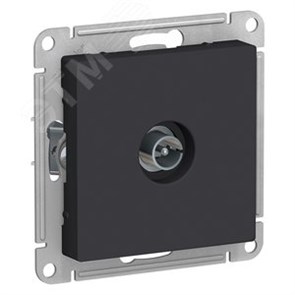 ATN001093 AtlasDesign Механизм TV розетки коннектор, карбон (уп.5шт.) Systeme Electric (Россия) ATN001093