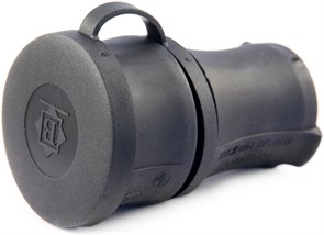 BEM 11-104 Economic Розетка кабельная каучуковая 220В 16А без з/к, с крышкой, IP44, черная (уп.24шт.) BEMIS 8698523911068