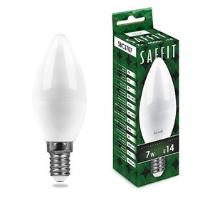 55031 SAFFIT SBC3707, C37 (свеча), 7W 230V E14 4000К (белый) Лампа светодиодная FERON 55031