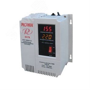 63/6/20 АСН-1500Н/1-Ц Lux 1ф 1.5кВт настенный IP20 Стабилизатор напряжения Ресанта (Китай) 63/6/20