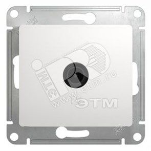 GSL000191 Glossa Механизм розетки TV 1дБ 1 гнездо оконечная, белая, механизм (уп.10шт.) Systeme Electric (Россия) GSL000191