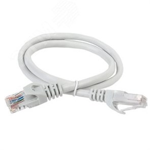 PC01-C5EUL-05M Патч-корд U/UTP, Cat.5e LSZH, 0,5м, серый ITK® PC01-C5EUL-05M