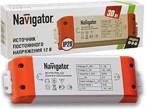 71461 ND-P30-IP20-12V Драйвер 30W 12V для светодиодных ламп и модулей (уп.100шт.) Navigator 71461