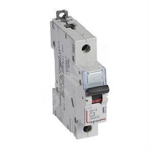 407258 DX³-E Выключатель автоматический 1п 3A C 6кА Legrand (Франция) 407258