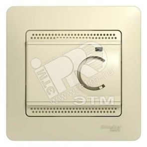 GSL000238 Glossa Термостат электронный теплого пола, от +5 до +50°C, 10A, бежевый, в сборе (уп.2шт.) Schneider Electric GSL000238