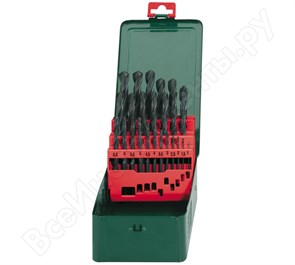 627152000 Набор сверл по металлу 25шт. (d 1-13мм) HSS-R Metabo 627152000