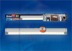 ULE-F02-2W/WW/OS IP20 SILVER Светодиодный светильник с датчиком открывания двери. UNIEL ULE-F02-2W/WW/OS