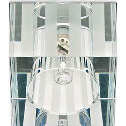 18883 DL-174 JCD9 35W G.9 прозрачный-матовый, хром Светильник встраиваемый (уп.30шт.) FERON 18883