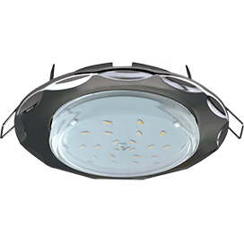 FB81H4ECB Ecola GX53 H4 Светильник встраиваемый "Звезда", черный (уп.10/50шт.) FB81H4ECB
