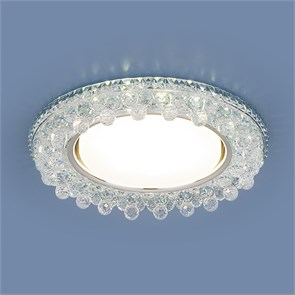 3025 GX53 CL прозрачный Встраиваемый точечный светильник с LED подсветкой Elektrostandard 3025 GX53 CL прозрачный