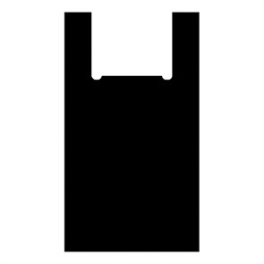 Пакет полиэтиленовый, однотонный, майка, 25х45см, ПНД, 10 мкр (уп.100шт) 678361