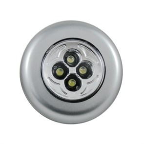 PL-4led С1 серебо Светильник на клейкой основе, 3хR03, 4LED СТАРТ PL-4led С1 серебо