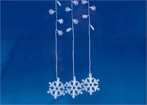 ULD-E2706-100/DTA WHITE IP20 SNOWFALL Занавес светодиодный фигурный с контр. «Снегопад» 2,7х0,6м ULD-E2706-100/DTA WHITE
