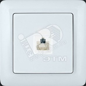 RT-4S3-B «ХИТ» Розетка телефонная с/у белая (уп.120шт.) Schneider Electric RT-4S3-B