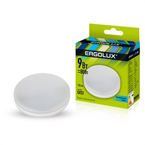13515 LED-GX53-9W-GX53-4K Лампа светодиодная 9Вт GX53 4500K 172-265В Ergolux 13515