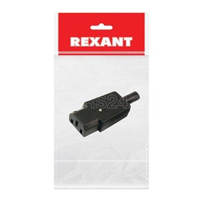 FD 11-0004-9 Штекер сетевой на шнур REXANT (Китай) FD 11-0004-9