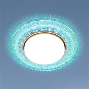 3028 GX53 TF тиффани Встраиваемый точечный светильник с LED подсветкой (уп.1/50шт.) Elektrostandard  3028 GX53 TF тиффани