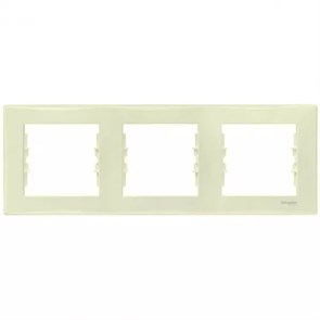 SDN5800547 Sedna Рамка 3 поста, бежевая (уп.20шт.) Schneider Electric SDN5800547