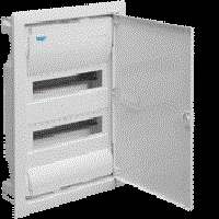 VU24AT Volta Щиток для сплошных стен, IP30, 2x12М, DIN43871, глубина уст. 90мм, RAL9010 HAGER (Германия) VU24AT