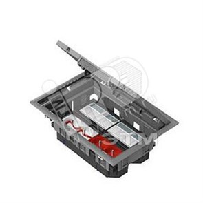 ISM50638 OptiLine 45 Лючок напольный 2 суппорта на 8 модулей 45х45 серый Schneider Electric ISM50638