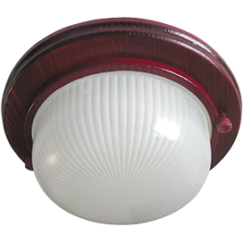 TP53R3ECA Ecola GX53 LED НБО-03-60-031 Cветильник накладной Круг дерево Вишня 1*GX53, IP65, матовый (уп.8шт.) TP53R3ECA