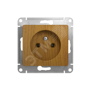 GSL000541 Glossa Розетка без заземления в рамку, дуб, механизм (уп.20шт.) Schneider Electric GSL000541