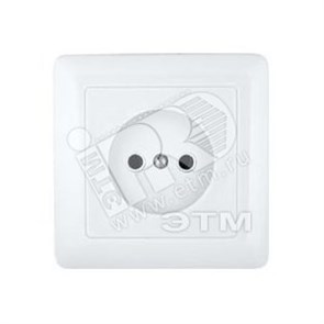 RS10-132-B «ХИТ» Розетка без заземления с/у 250В 10А белая (уп.114шт.) Schneider Electric RS10-132-B