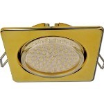 FG53N4ECB Ecola GX53 H4 Square open edge Светильник золото (уп.10/50шт.) FG53N4ECB